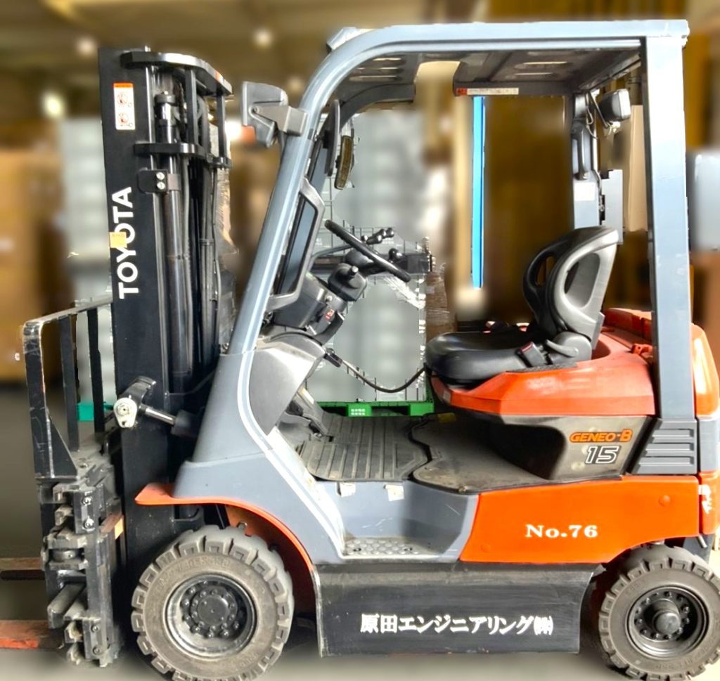 TOYOTA トヨタフォークリフト7FBL15 2008年3791H(A271） TOYOTA トヨタフォークリフト7FBL15 2008年3791H(A271）